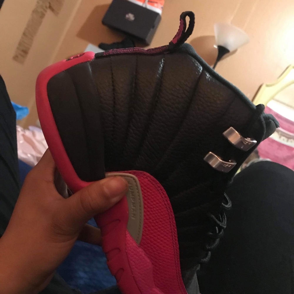 Pink Jordan 12s